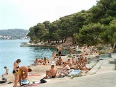 beach and cristal clear sea